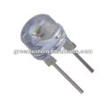 0.5watt high brightness pure white 8mm strawhat led